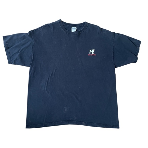 Big Dog Gildan Faded Black Short Sleeve Tee Casual Graphic Vintage Tee Sz. XL - Picture 1 of 6